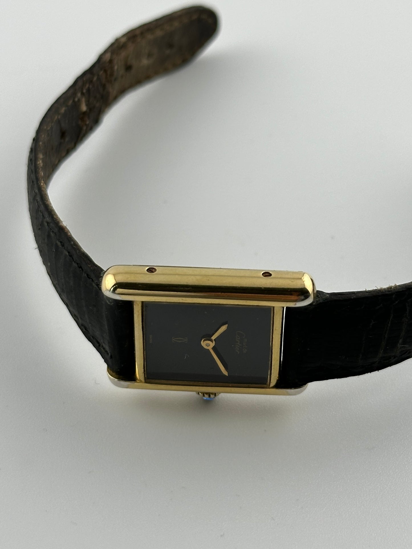 Cartier Must Tank Vermeil - Black 'Onyx' Dial