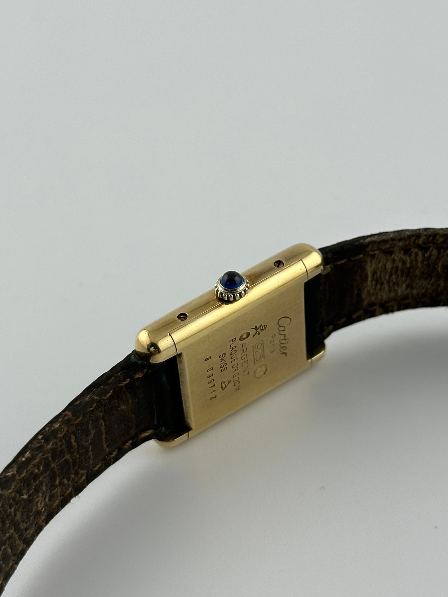 Cartier Must Tank Vermeil - Black 'Onyx' Dial