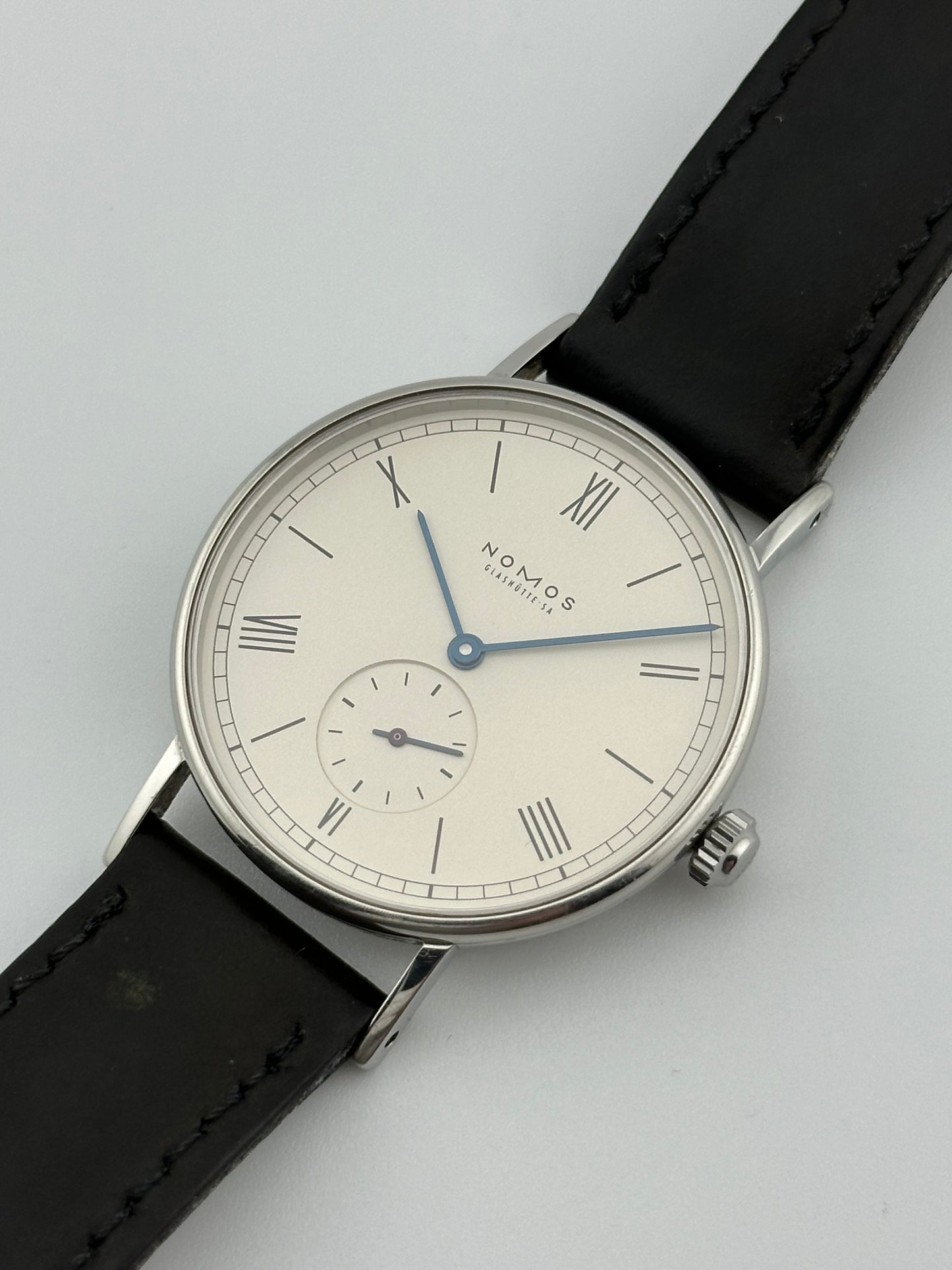 NOMOS Glashutte Ludwig Open Caseback - Cream Dial