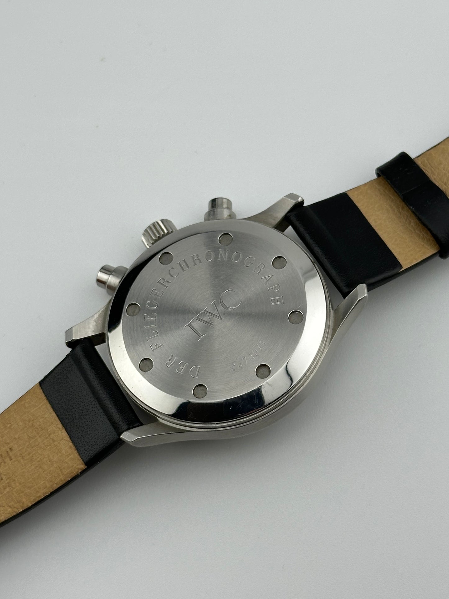 IWC Fliegerchronograph Pilot Watch - Black Dial