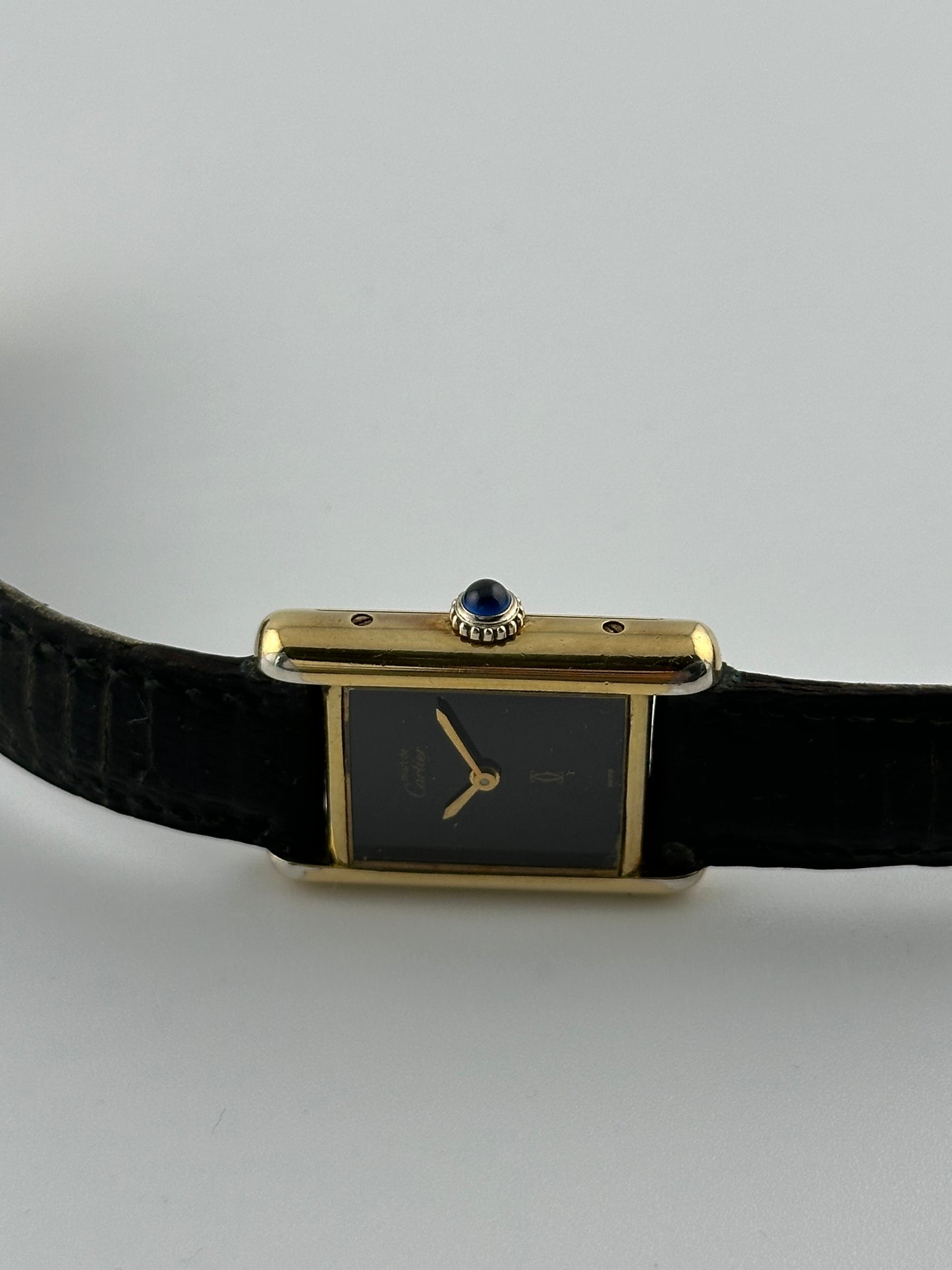 Cartier Must Tank Vermeil - Black 'Onyx' Dial