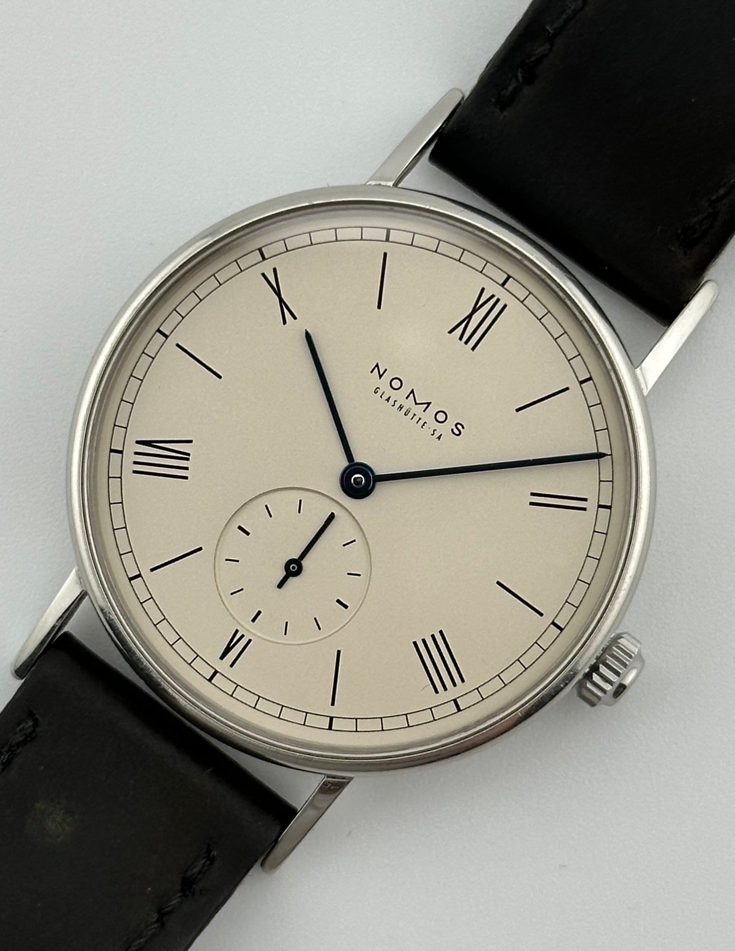 NOMOS Glashutte Ludwig Open Caseback - Cream Dial