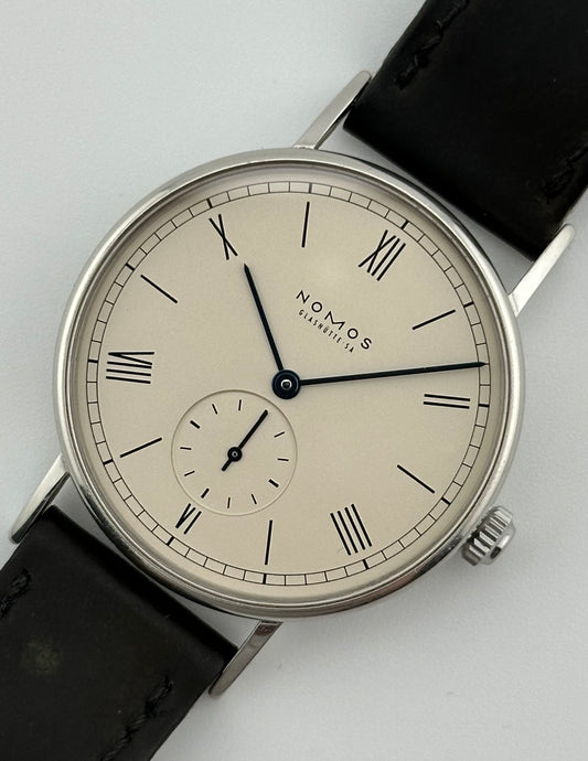 NOMOS Glashutte Ludwig Open Caseback - Cream Dial