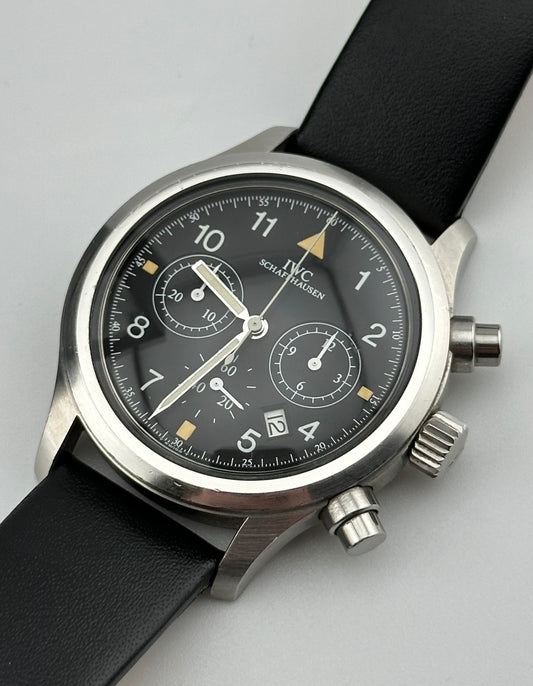 IWC Fliegerchronograph Pilot Watch - Black Dial
